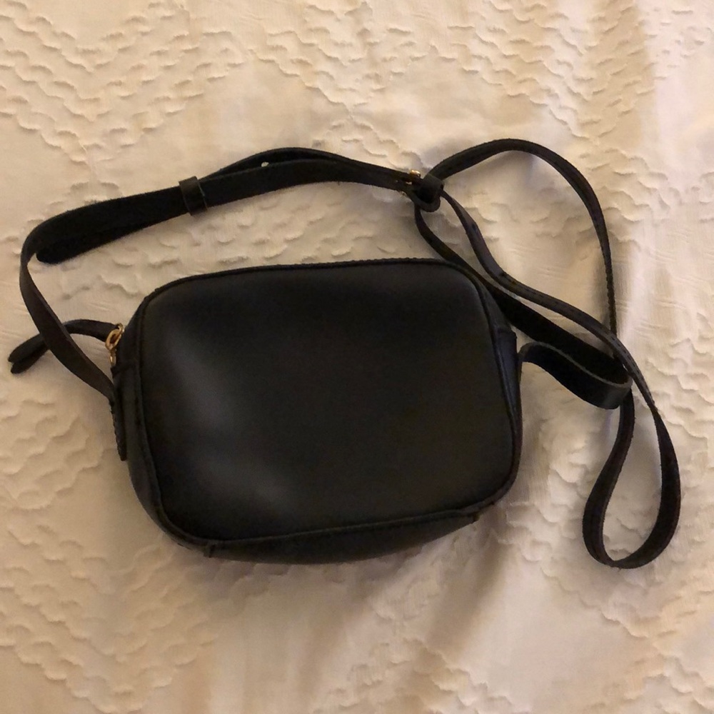 Jcrew black crossbody bag